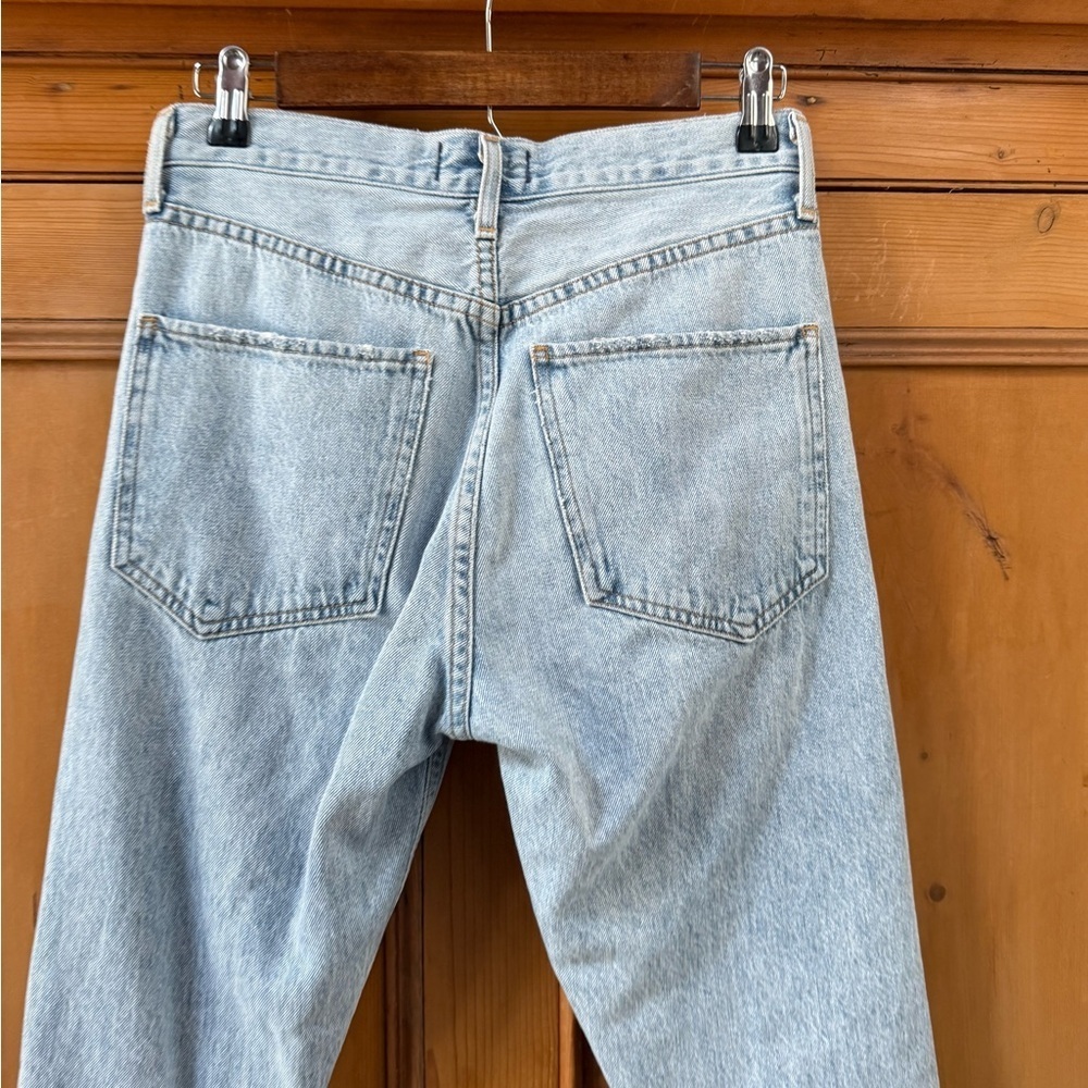 Agolde Jamie High Rise Classic Light Blue Jeans - Picture 6 of 13